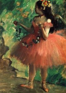 Degas ballerina arancione