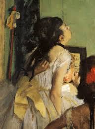 Degas ballerina con fiocco giallo