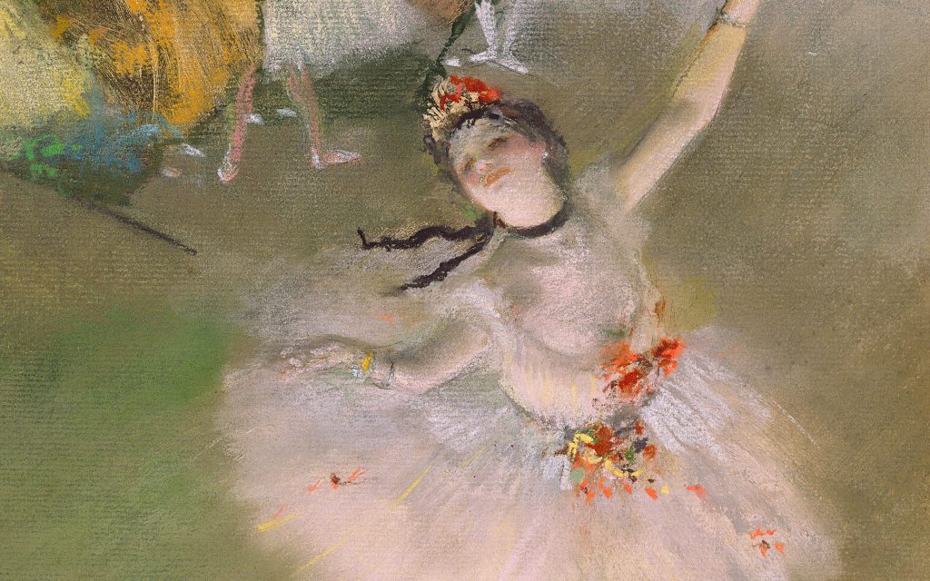 Degas ballerina rosa chiaro
