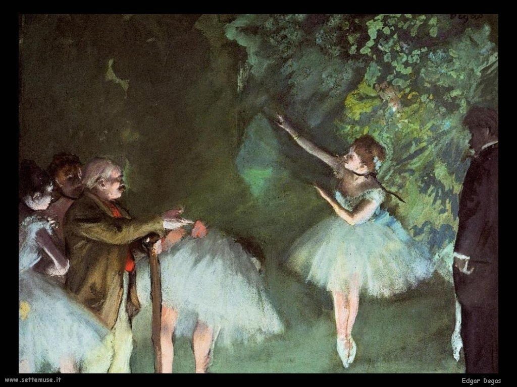 Degas ballerina verde