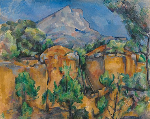 520px-La_Montagne_Sainte-Victoire_vue_de_la_carrière_Bibémus,_par_Paul_Cézanne
